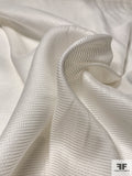 Italian Silk and Cotton Basketweave Gazar - Off-White