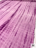 Tie-Dye Printed Linen - Purple / White