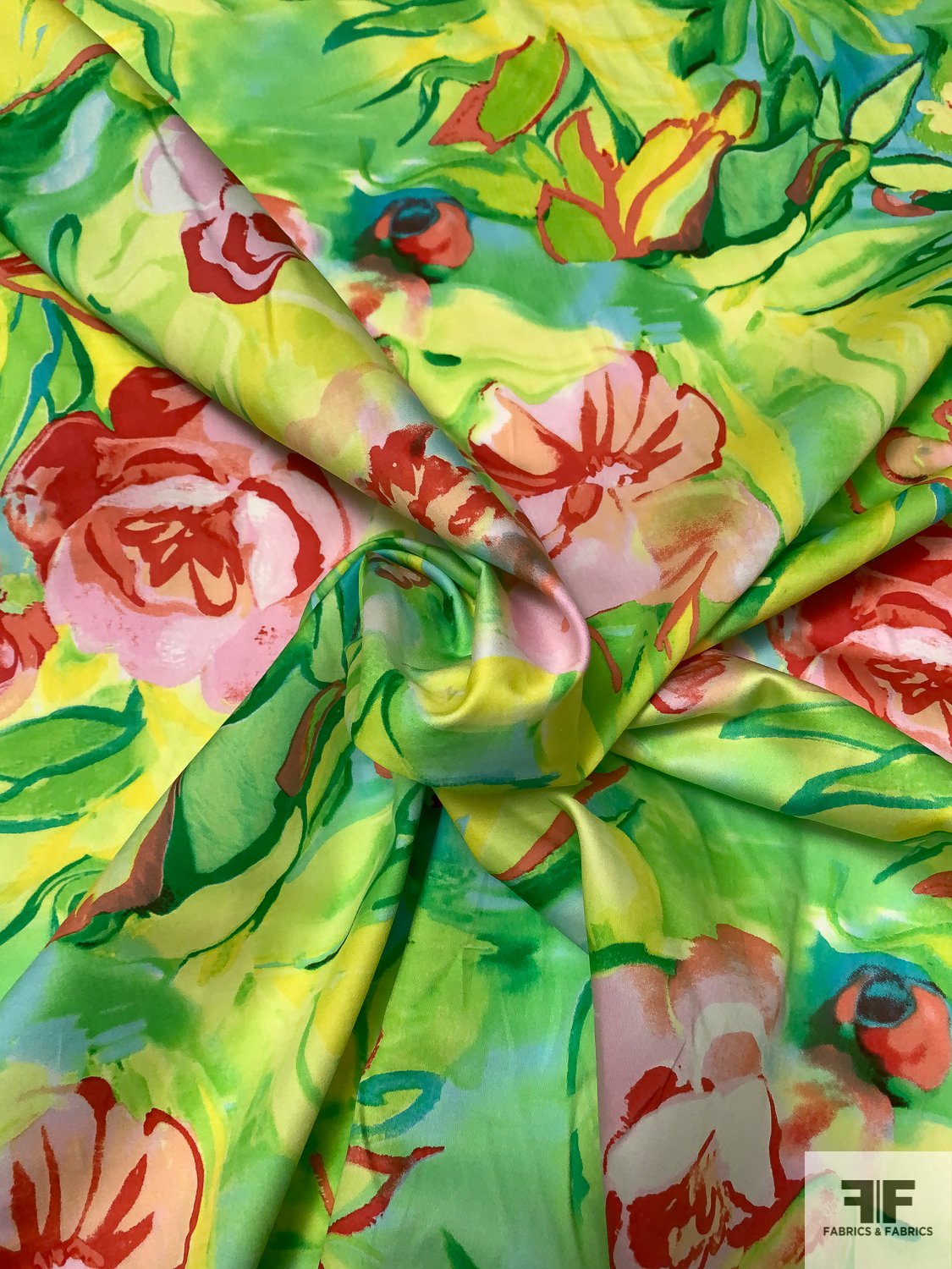Ralph Lauren Italian Tropical Floral Printed Fine Cotton Sateen - Multicolor