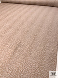 Italian Animal Pattern Reversible Rayon Linen - Sand / Tan