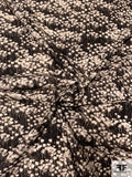 Wild Weeds Printed Cotton Poplin - Black / Ivory / Tan