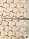Kooba Printed Fine Cotton Twill - Ivory / Pink / Brown / Yellow / Orange