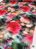 Romantic Hazy Floral Printed Silk Georgette - Multicolor