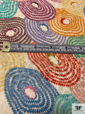 Ethnic Circles Printed Silk Jacquard - Multicolor
