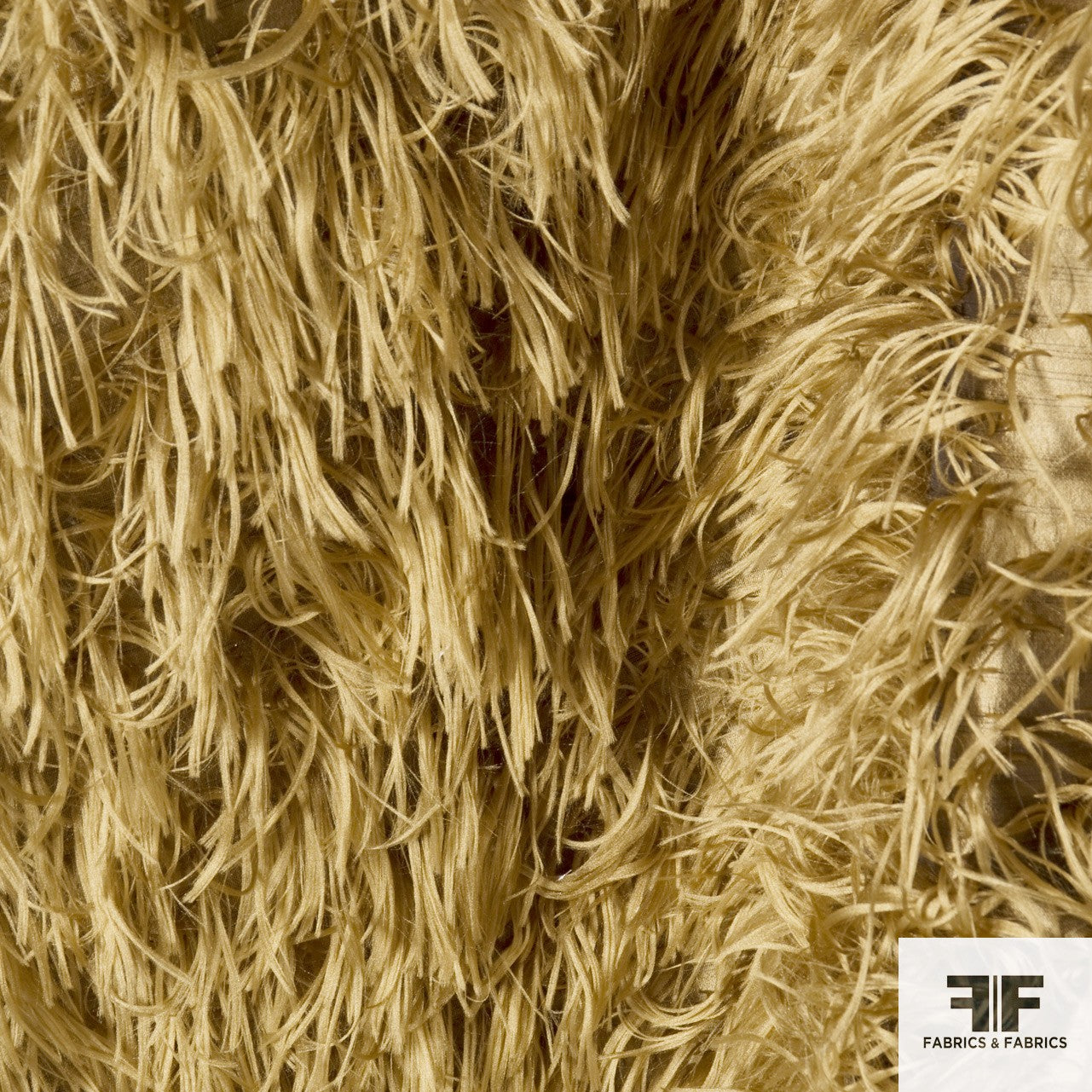 Feathery Novelty Silk Blend - Camel - Fabrics & Fabrics NY