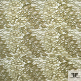 Double Scalloped Leavers Lace - Green