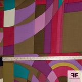 60's Mod Geometric Printed Wool - Multicolor