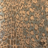Metallic Cheetah Brocade - Copper/Orange/Gold - Fabrics & Fabrics