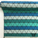 Diamond Geometric Striped Brocade - Multicolor - Fabrics & Fabrics NY