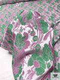 Floral Woven Brocade - Pink/Green