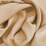 Silk Crepe Back Satin - Tan - Fabrics & Fabrics