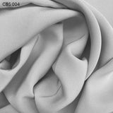 Grey Silk Crepe Back Satin - Fabrics & Fabrics