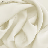 Silk Crepe Back Satin - Ivory - Fabrics & Fabrics