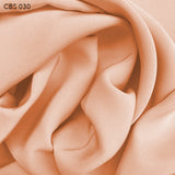 Silk Crepe Back Satin - Nude Orange - Fabrics & Fabrics