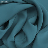 Arctic Blue Silk Crepe Back Satin - Fabrics & Fabrics