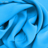 Electric Blue Silk Crepe Back Satin - Fabrics & Fabrics