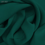 Silk Crepe Back Satin - Deep Teal - Fabrics & Fabrics