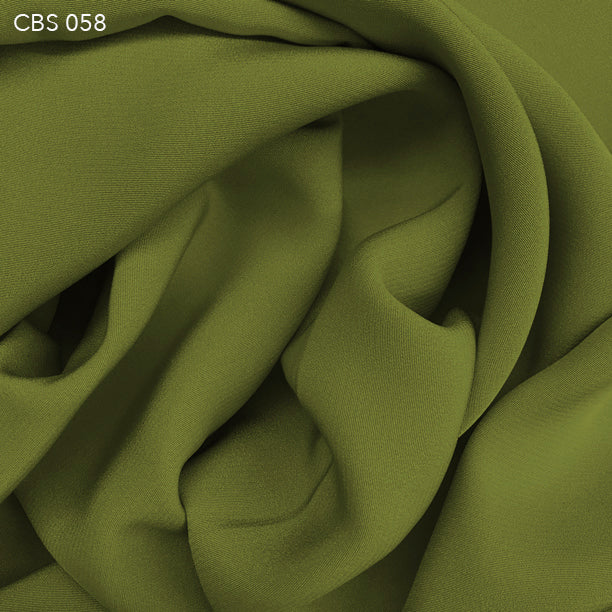Silk Crepe Back Satin - Sage Green - Fabrics & Fabrics