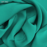 Silk Crepe Back Satin - Aquarium Green - Fabrics & Fabrics