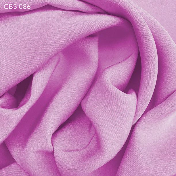 Silk Crepe Back Satin - True Purple - Fabrics & Fabrics