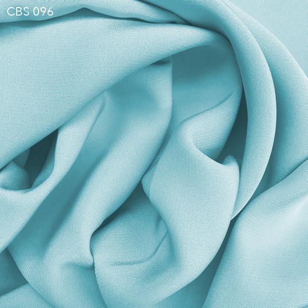Seafoam Blue Silk Crepe Back Satin - Fabrics & Fabrics