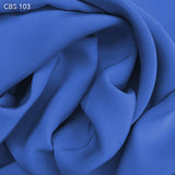 Silk Crepe Back Satin - Azure Blue - Fabrics & Fabrics