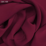 Red Silk Crepe Back Satin - Fabrics & Fabrics