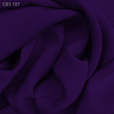 Silk Crepe Back Satin - Royal Purple - Fabrics & Fabrics