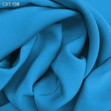 Dynamic Blue Silk Crepe Back Satin - Fabrics & Fabrics