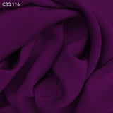 Silk Crepe Back Satin - Electric Violet - Fabrics & Fabrics