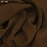 Silk Crepe Back Satin - Caramel - Fabrics & Fabrics
