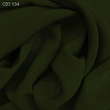 Silk Crepe Back Satin - Pesto Green - Fabrics & Fabrics