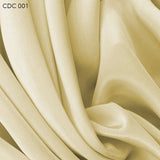 Silk Crepe de Chine - Pineapple Cream - Fabrics & Fabrics