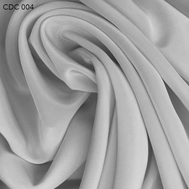 Grey Silk Crepe de Chine - Fabrics & Fabrics