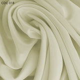 Silk Crepe de Chine - Dove White