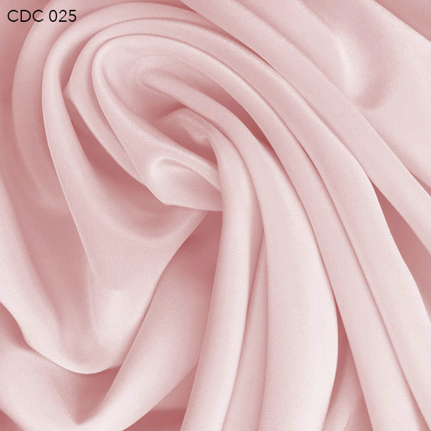 Silk Crepe de Chine - Marshmellow Pink - Fabrics & Fabrics