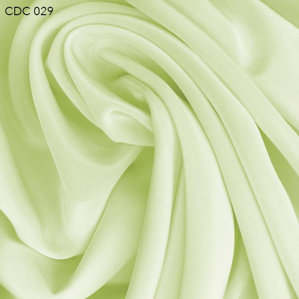 Lime Cream (Green) Silk Crepe de Chine - Fabrics & Fabrics