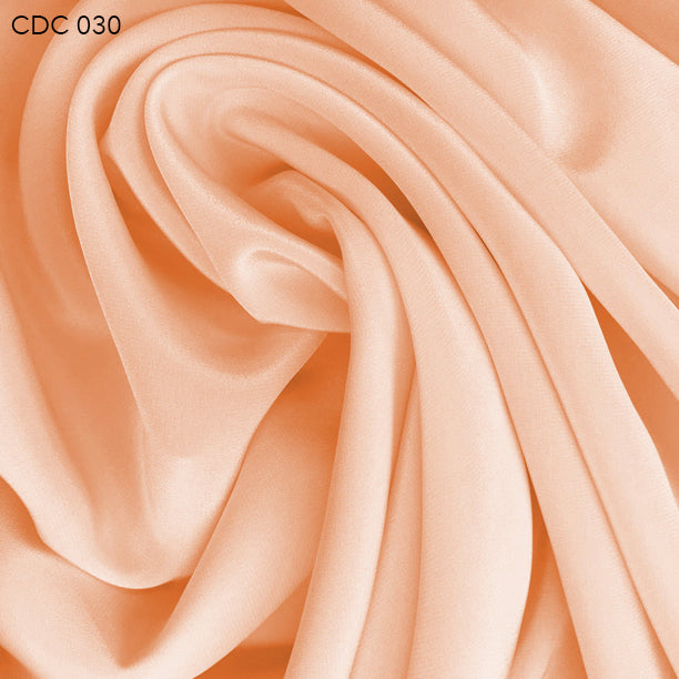 Silk Crepe de Chine - Nude Orange - Fabrics & Fabrics