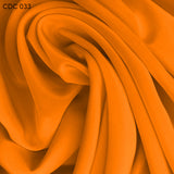 Silk Crepe de Chine - Citrus Orange - Fabrics & Fabrics