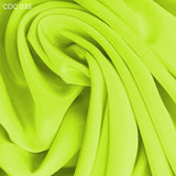 Yellow Green Silk Crepe de Chine - Fabrics & Fabrics