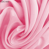Silk Crepe de Chine - Flamingo Pink - Fabrics & Fabrics
