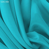 Aruba Blue Silk Crepe de Chine - Fabrics & Fabrics