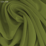 Silk Crepe de Chine - Sage Green - Fabrics & Fabrics