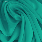 Aquarium Green Silk Crepe de Chine - Fabrics & Fabrics