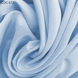 Misty Blue Silk Crepe de Chine - Fabrics & Fabrics
