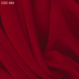 Silk Crepe de Chine - Cranberry Red - Fabrics & Fabrics
