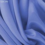 Glory Blue Silk Crepe de Chine - Fabrics & Fabrics