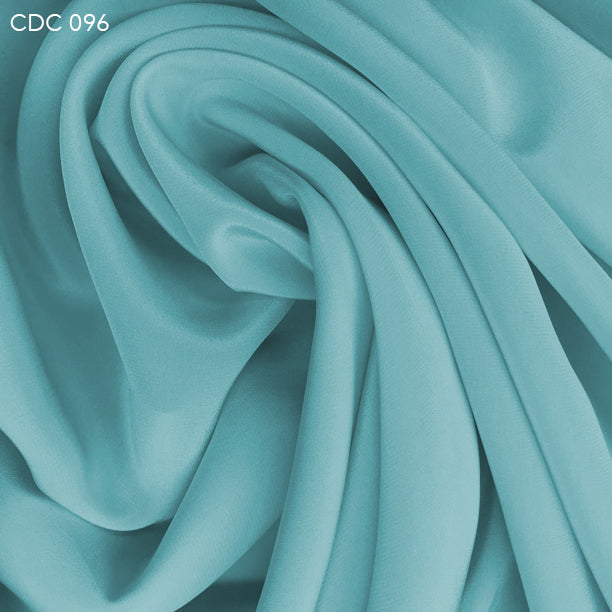 Silk Crepe de Chine - Seafoam Blue - Fabrics & Fabrics