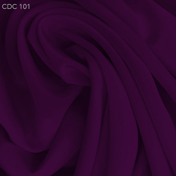 Silk Crepe de Chine - Electric Purple - Fabrics & Fabrics