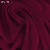 Red Silk Crepe de Chine - Fabrics & Fabrics
